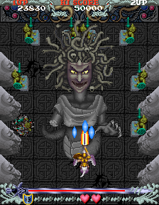 Phelios (Arcade) screenshot: Medusa - boss