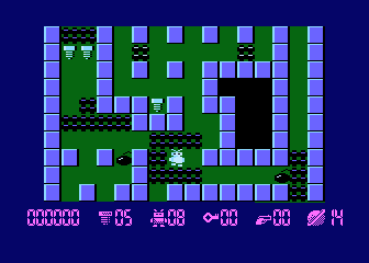 Robbo Forever (Atari 8-bit) screenshot: Level 14