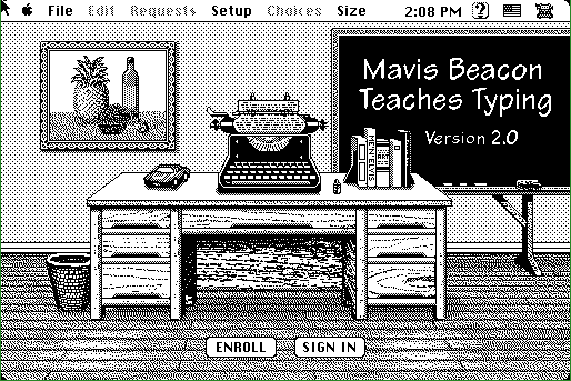 Screenshot Of Mavis Beacon Teaches Typing! (Macintosh, 1987) - MobyGames