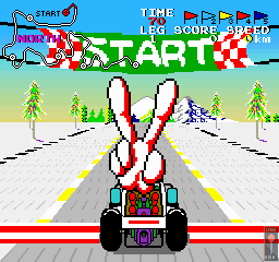 Speed Buggy (Arcade) screenshot: Let's go.