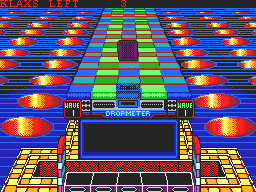 Klax (SAM Coupé) screenshot: Game start - wave 1