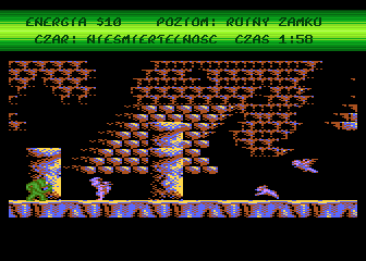 Tusker (Atari 8-bit) screenshot: Game starts
