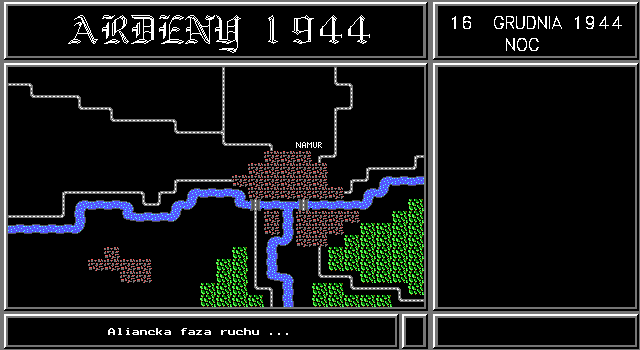 Ardeny (DOS) screenshot: Allied turn