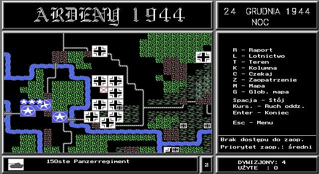 Ardeny (DOS) screenshot: Short battle