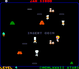 Food Fight (Arcade) screenshot: Insert Coin.