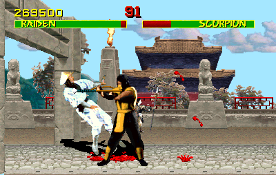 Screenshot of Mortal Kombat (DOS, 1992) - MobyGames