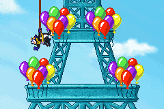Dora the Explorer: Dora's World Adventure (Game Boy Advance) screenshot: Mini game hide and seek on the Eiffel Tower