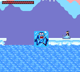 Taz-Mania (Game Gear) screenshot: Don't jump in icy water, kids!