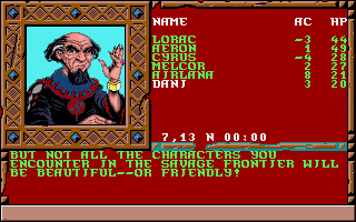 Treasures of the Savage Frontier (Amiga) screenshot: The villains you'll defeat.