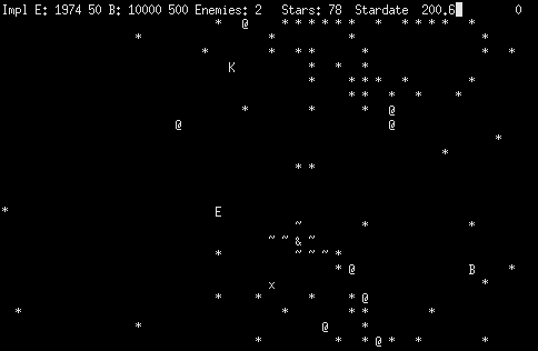 Worm (Mainframe) screenshot: Game over with a score of 57.