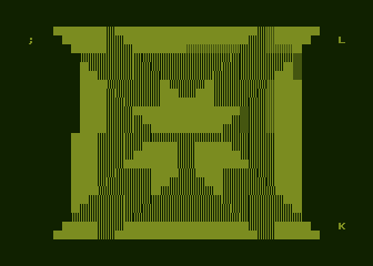 MasterType (Atari 8-bit) screenshot: Ship explodes