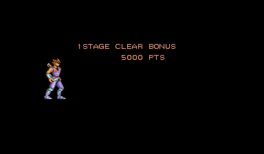Strider (Arcade) screenshot: Stage 1 clear