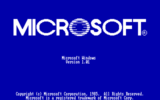Balance of Power (DOS) screenshot: The game runs on top of a Windows 1.01 'Run Time' version