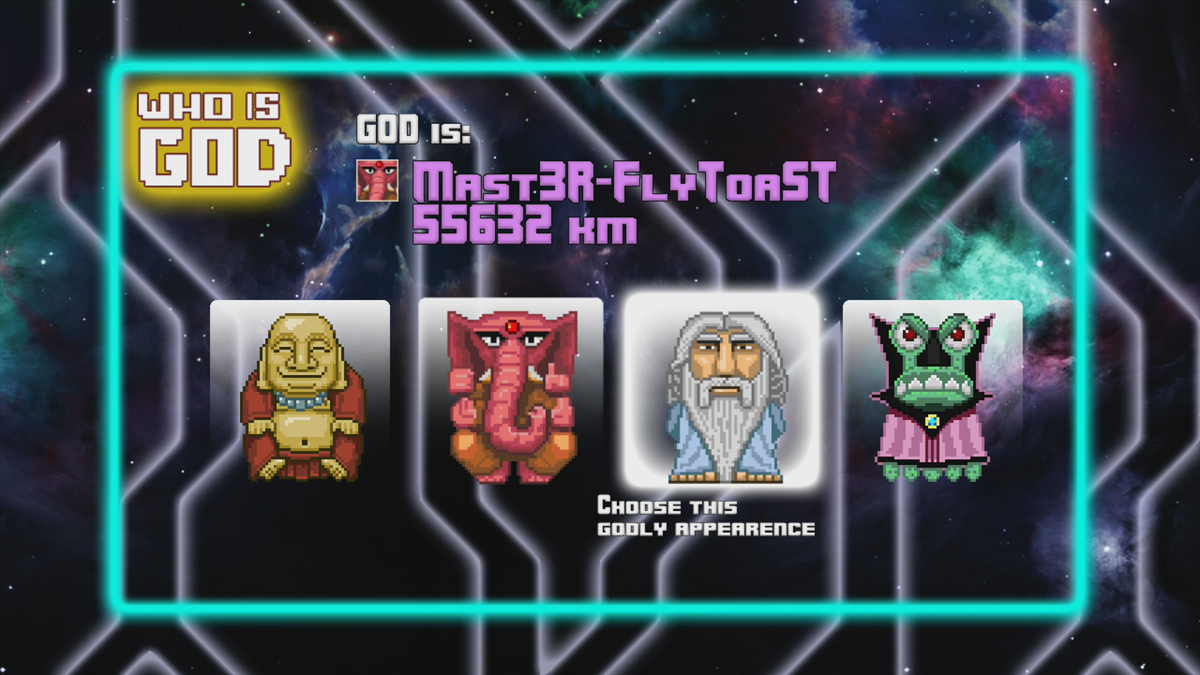Who is God (Xbox 360) screenshot: Character selection (Trial version)