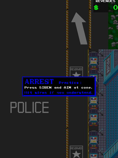 APB (Arcade) screenshot: Your 1st Mission.