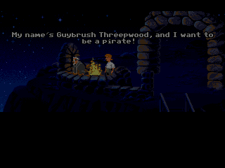 The Secret of Monkey Island (SEGA CD) screenshot: Game start