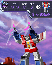 Transformers G1: Awakening (J2ME) screenshot: Combat - Starscream firing