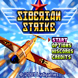 Siberian Strike (Palm OS) screenshot: Title screen (colour)