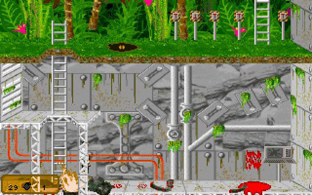 B.I.G. (DOS) screenshot: ...or blown to pieces