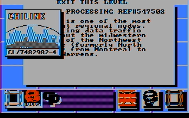 Portal (DOS) screenshot: Worldnet's inner workings explained (CGA, composite)