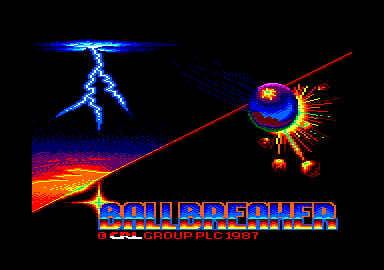 Ball Breaker (Amstrad CPC) screenshot: Title screen