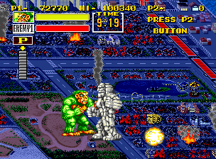 King of the Monsters (Neo Geo) screenshot: More powerful than ever before