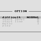 Pyramid (Supervision) screenshot: Options menu.