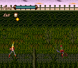 Fiend Hunter (TurboGrafx CD) screenshot: A battle in the cemetery