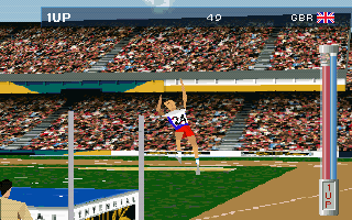 Olympic Games: Atlanta 1996 (DOS) screenshot: High Jump