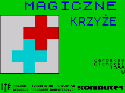 Magiczne Krzyże (ZX Spectrum) screenshot: Loading screen