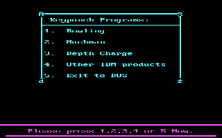 Arcade 2 (DOS) screenshot: Choose Game