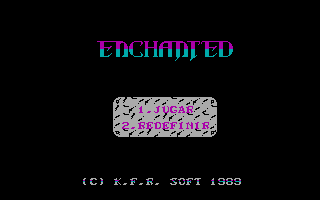 Enchanted Pinball (DOS) screenshot: Title Screen