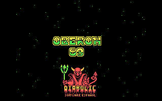 Oberon 69 (DOS) screenshot: Title Screen