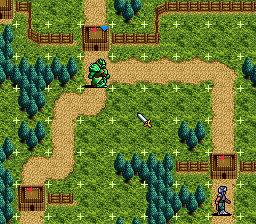Kisō Louga (TurboGrafx CD) screenshot: They try to conquer a village