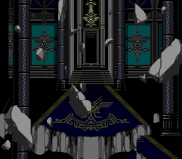Kisō Louga (TurboGrafx CD) screenshot: The temple begins to crumble...