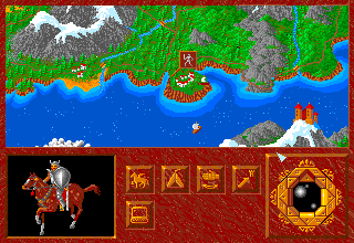 Abandoned Places: A Time for Heroes (Amiga) screenshot: Wandering through the land