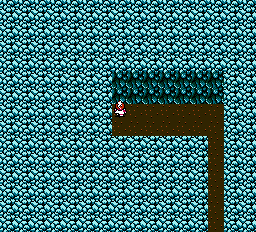 Final Fantasy III (NES) screenshot: Dead end in cave