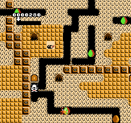 Hottāman no Chitei Tanken (NES) screenshot: Hopefully this treasure chest contains a key