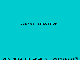 Ships (ZX Spectrum) screenshot: Inputting name
