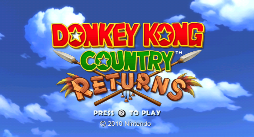 Donkey Kong Country Returns (Wii) screenshot: Title screen