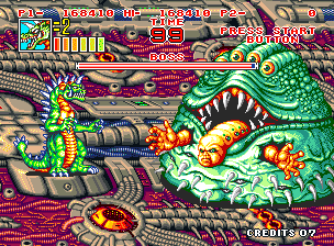 King of the Monsters 2: The Next Thing (Neo Geo) screenshot: Famardy