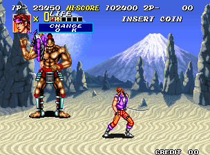 Sengoku 2 (Neo Geo) screenshot: In the desert.