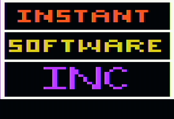 Santa Paravia and Fiumaccio (Apple II) screenshot: Instant Software logo