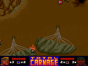 Total Carnage (Amiga CD32) screenshot: Game start