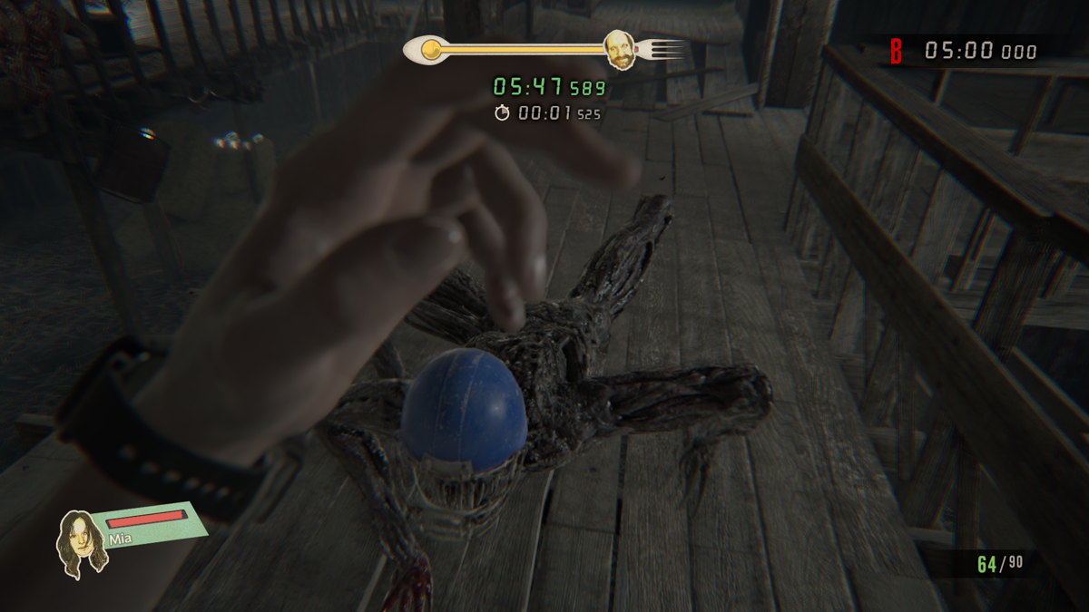 Resident Evil 7: Biohazard - Banned Footage: Vol.2 (Windows) screenshot: Jack's 55th Birthday: these fast jumping creatures wear helmets and produce funny noises