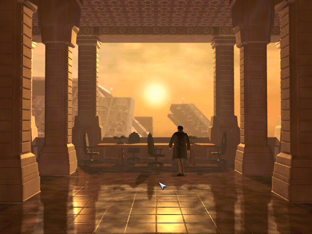 Blade Runner (Windows) screenshot: inside Tyrell Corp