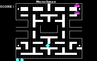 Arcade 2 (DOS) screenshot: Munchman