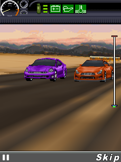 The Fast and the Furious: Fugitive 3D (J2ME) screenshot: Start of game