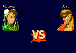 Super Street Fighter II (Amiga) screenshot: VS (ECS)