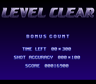 Super Stardust (Amiga CD32) screenshot: Level clear